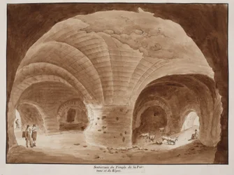 Basement of the Temple of Fortune and Rest, 1833